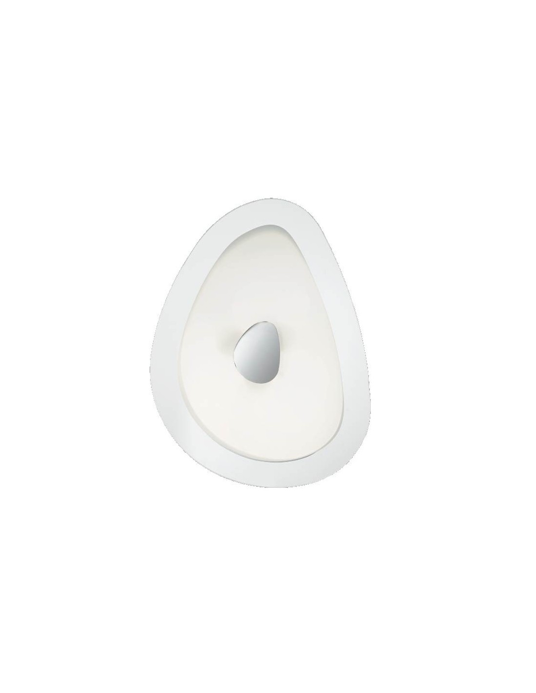 Ideal Lux Geko PL3 plafoniera moderna soffitto con vetro serigrafato bianco E27 60W