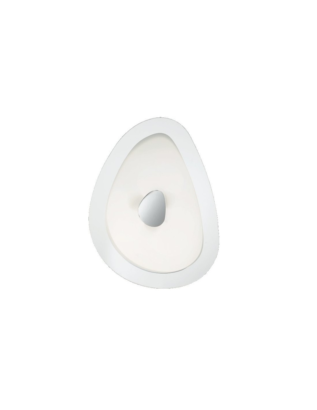 Ideal Lux Geko PL4 plafoniera moderna soffitto con vetro serigrafato bianco E27 60W