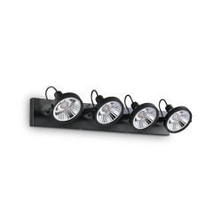 Ideal Lux Glim PL4 : applique et plafonnier LED avec diffuseurs orientables GU10