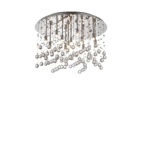 Ideal Lux Moonlight PL12 : plafonnier avec pendants en cristal, plafonnier de toit, plafonnier de plafond