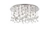 Ideal Lux Moonlight PL15 : plafonnier moderne en cristal taillé, douille G9