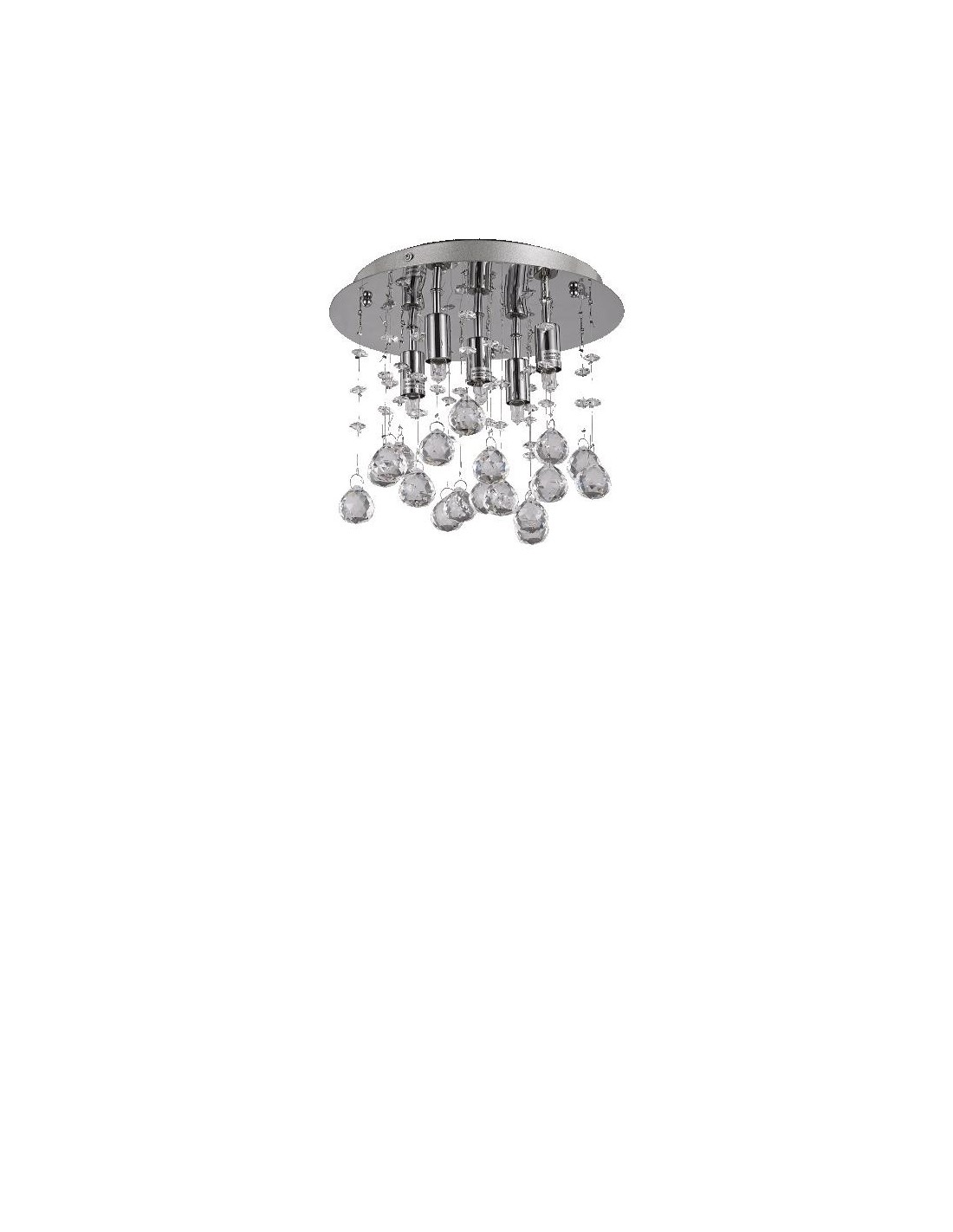 Ideal Lux Moonlight PL5 plafoniera sala, plafoniera per salone, plafoniera da salone, plafoniere per salone classico
