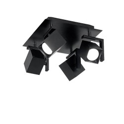 Plafonnier Ideal Lux Mouse PL4 avec spots orientables à diffuseur GU10