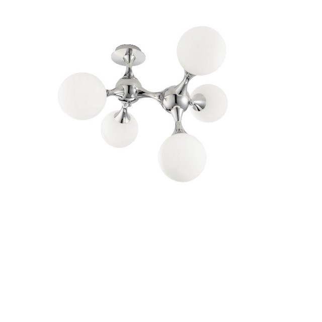 Ideal Lux Nodi PL5 : plafonnier au design moderne, plafonniers design, plafonniers design pour plafond