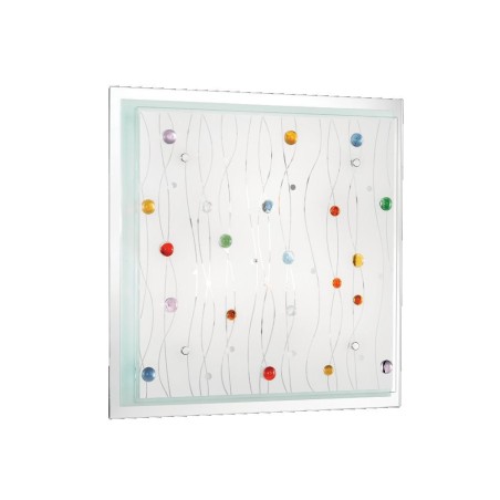 Ideal Lux Ocean PL3 : plafonnier au design moderne pour le salon, E27, 60 W