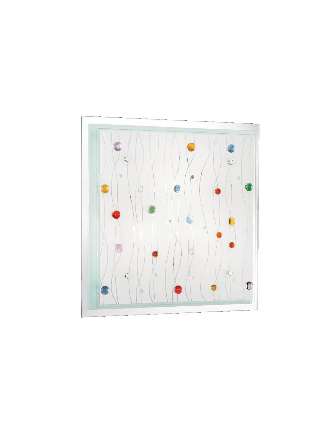 Ideal Lux Ocean PL3 : plafonnier au design moderne pour le salon, E27, 60 W