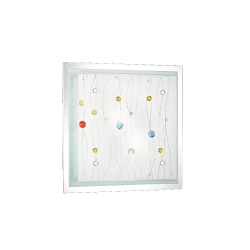 Ideal Lux Ocean PL2 plafoniera design moderno per soggiorno E27 60W