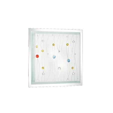 Ideal Lux Ocean PL2 plafoniera design moderno per soggiorno E27 60W