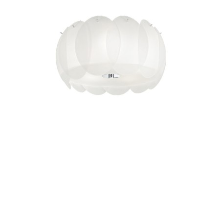 Ideal Lux Ovalino PL5 plafoniera moderna design in vetro E27 60W