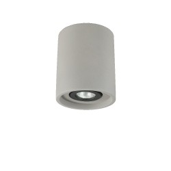 Ideal Lux Oak PL1 Round Lampada da soffitto per ufficio con diffusore in gesso o cemento GU10 35W