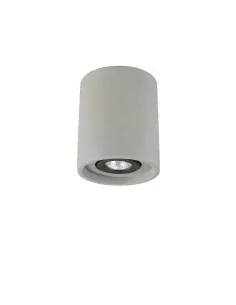 Ideal Lux Oak PL1 Round Lampada da soffitto per ufficio con diffusore in gesso o cemento GU10 35W