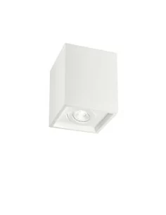 Ideal Lux Oak PL1 Square lampada da soffitto per ufficio con diffusore in gesso o cemento GU10 35W