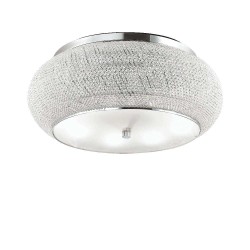 Ideal Lux Pashà PL14 plafoniera classica per soggiorno in cristallo molato E14 40W