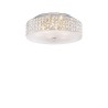 Ideal Lux Roma PL6 plafoniera elegante per soggiorno con elementi in cristallo G9