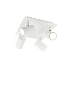 Ideal Lux Spot PL4 plafoniera faretti a 4 luci con diffusori orientabili GU10