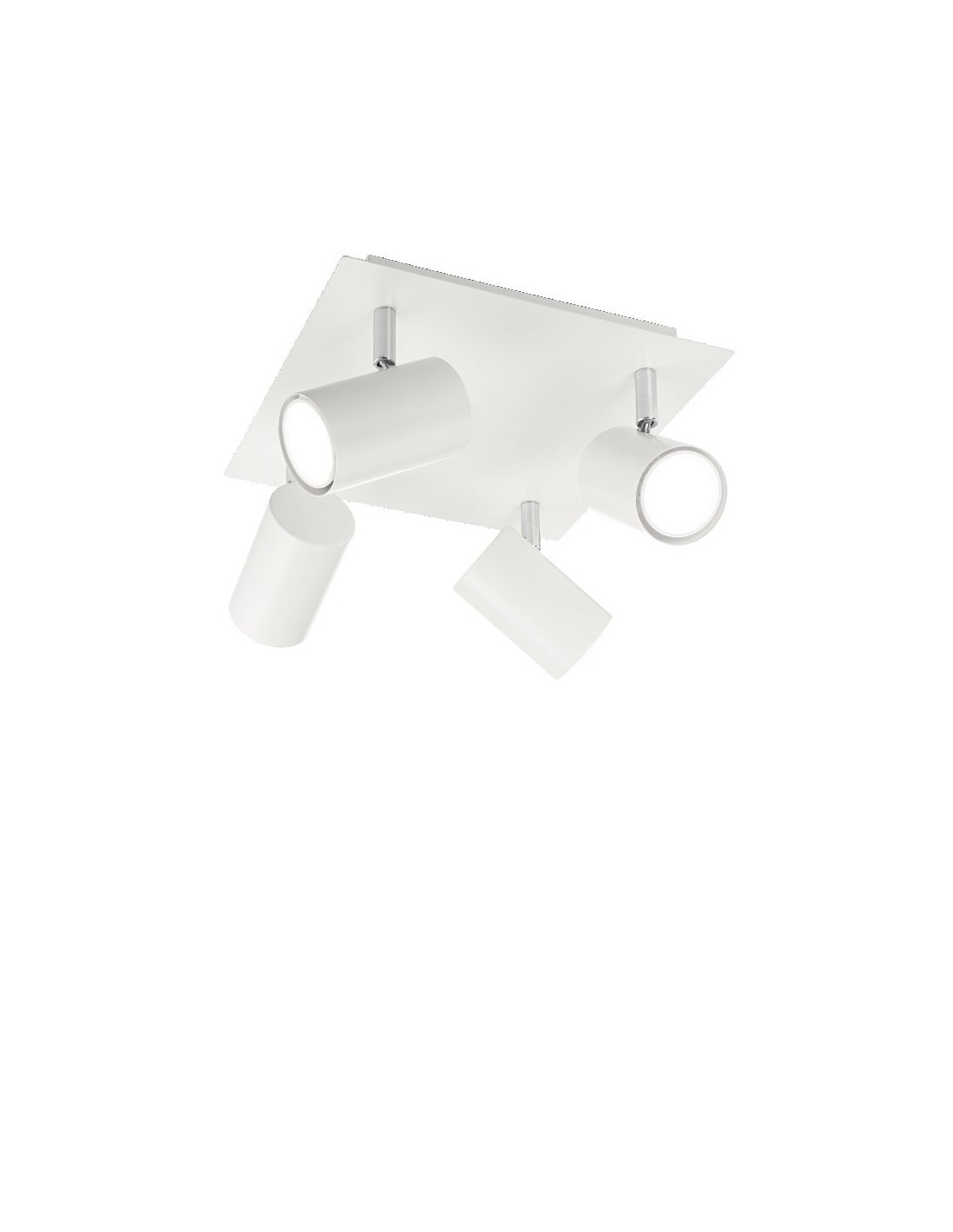 Ideal Lux Spot PL4 : plafonnier à 4 spots avec diffuseurs orientables GU10