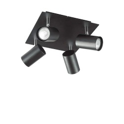 Ideal Lux Spot PL4 plafoniera faretti a 4 luci con diffusori orientabili GU10