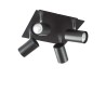 Ideal Lux Spot PL4 : plafonnier à 4 spots avec diffuseurs orientables GU10
