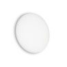 Ideal Lux Mib PL Round : plafonnier LED en plastique opale pour l'extérieur