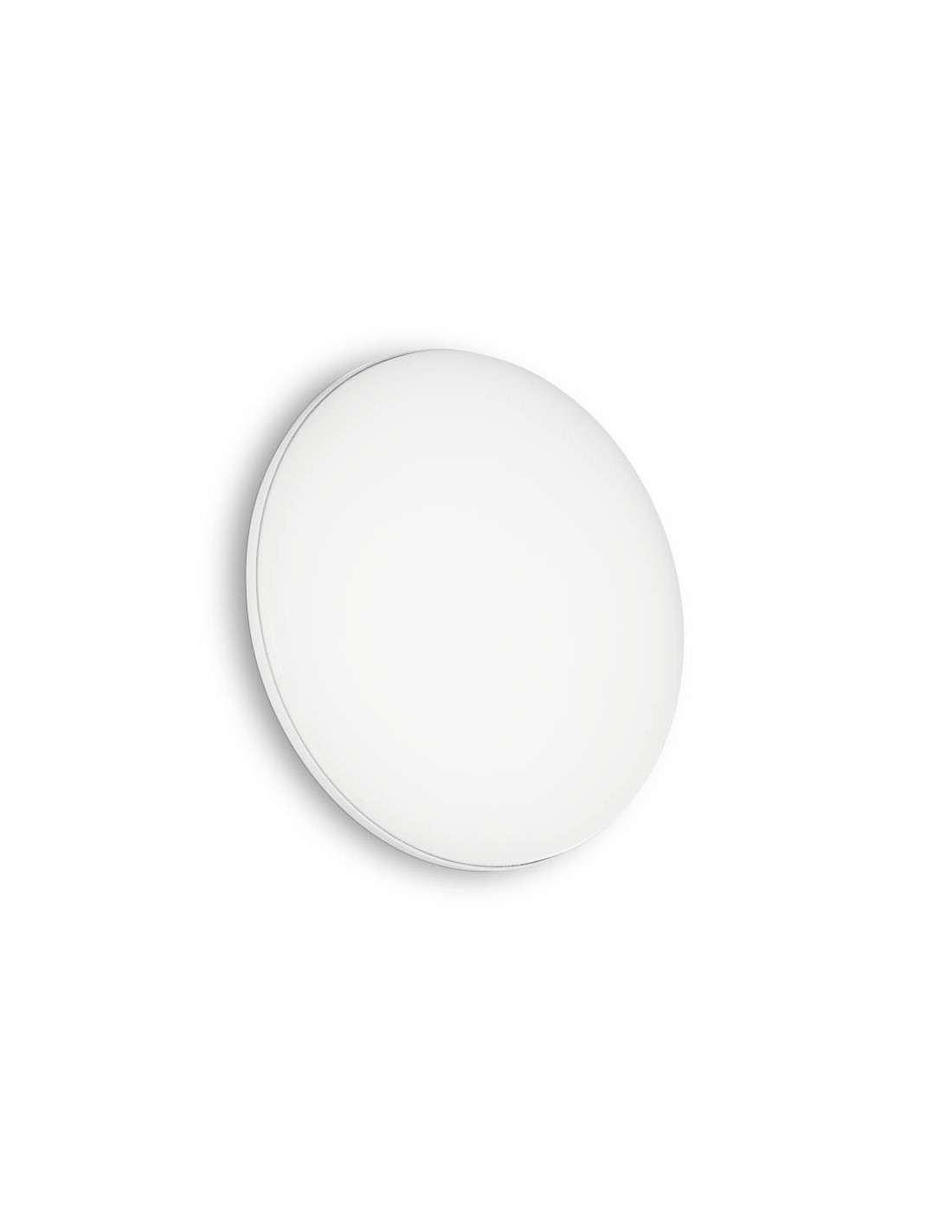 Ideal Lux Mib PL Round : plafonnier LED en plastique opale pour l'extérieur
