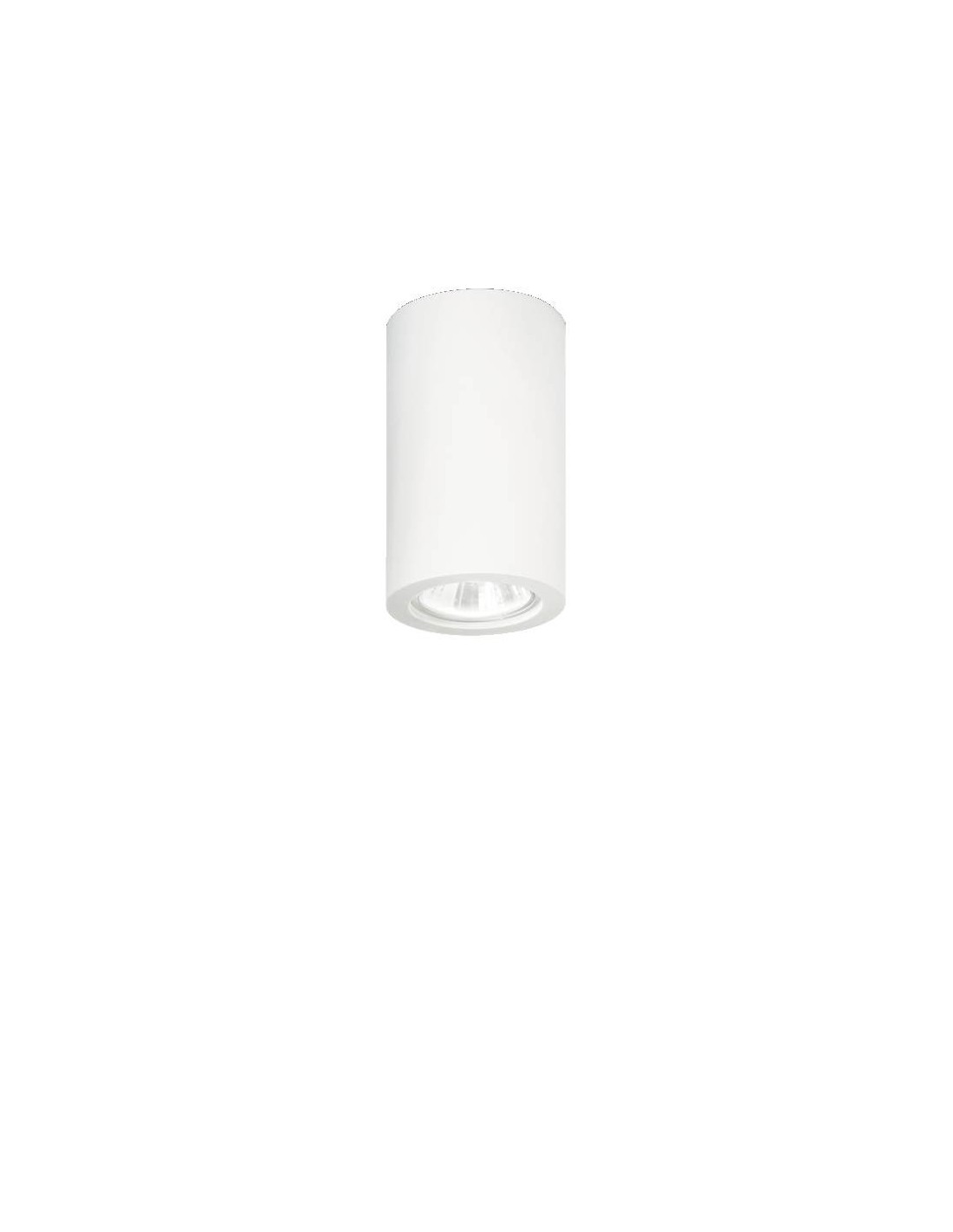 Ideal Lux Tower PL1 Round plafoniera rotonda led in gesso GU10