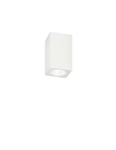 Ideal Lux Tower PL1 Square plafoniera squadrata con corpo luce in gesso GU10