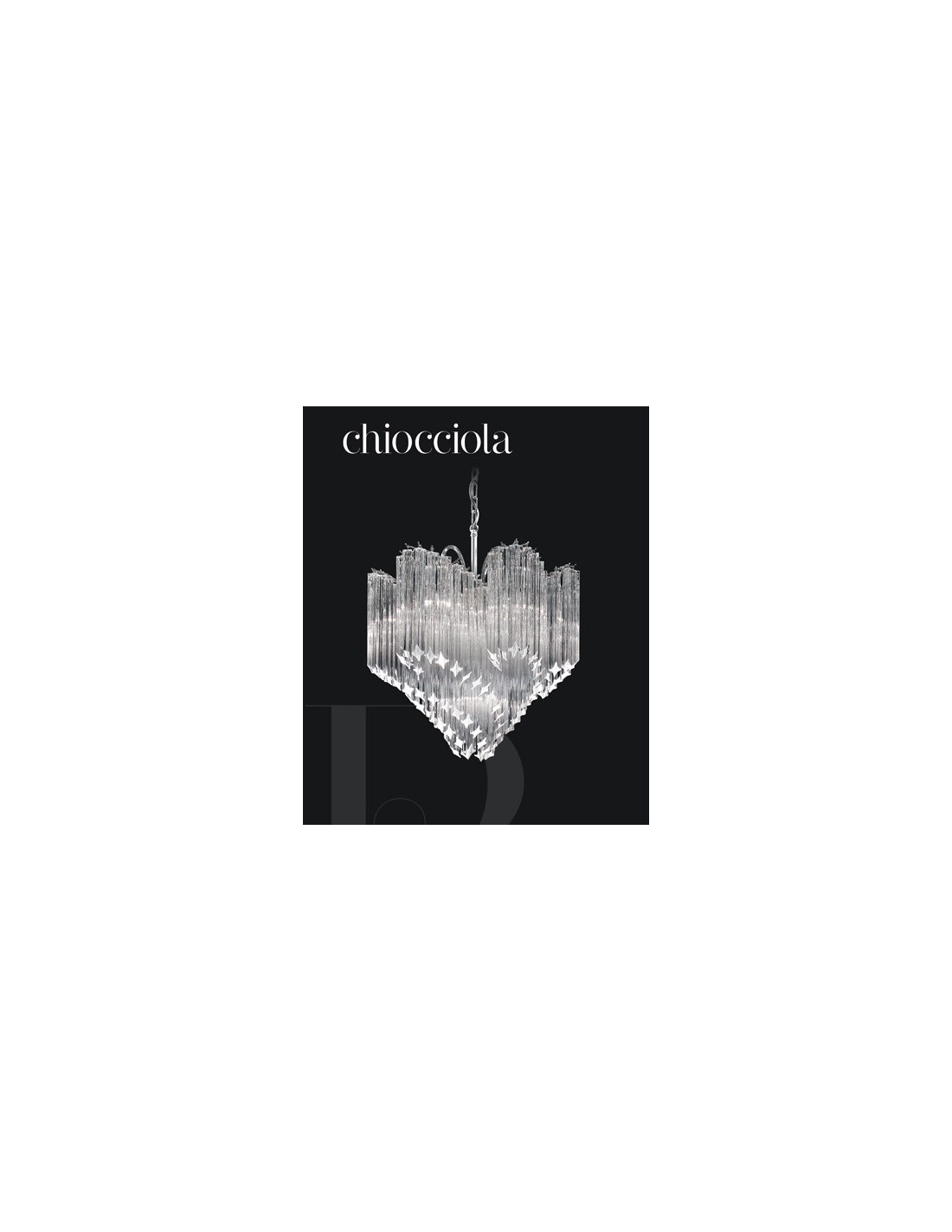 Novaresi Chiocciola/40 Lampadario in vetro