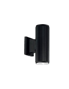 Ideal Lux Base AP2 : applique murale d'extérieur en aluminium avec double diffuseur, GU10, 28 W