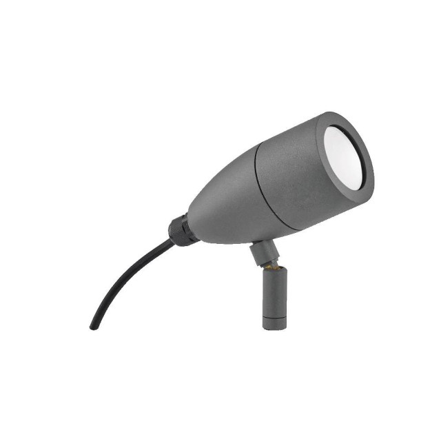 Ideal Lux Inside PR : spot d'extérieur orientable avec tige à enterrer, G9, 15 W