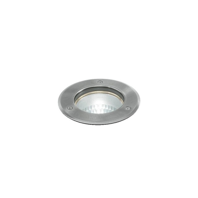 Ideal Lux Park PT Round Small : spot encastrable au sol ou mural avec corps d'éclairage en PVC, douille GU10