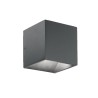 Ideal Lux Rubik AP1 : applique murale d'extérieur à LED en aluminium peint