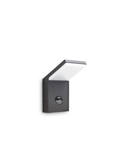 Ideal Lux Style AP Sensor : applique murale LED de jardin avec détecteur PIR