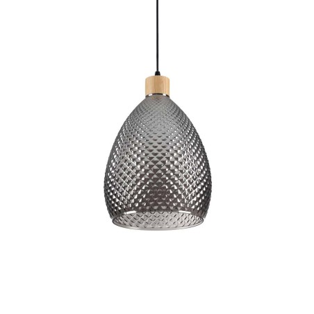 Ideal Lux Bergen-1 SP1 lampadario in vetro soffiato colore fumè E27 60W