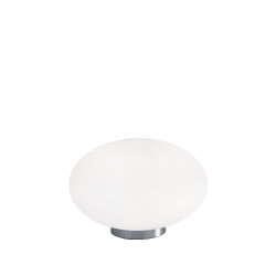 Ideal Lux Candy TL1 lampade da scrivania moderne, luce da scrivania, lampada a sfera da tavolo, lampada bianca da tavolo
