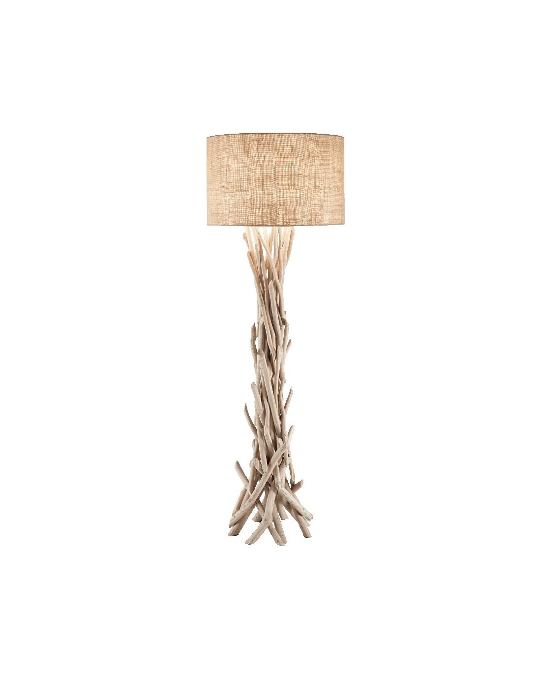 Ideal Lux Driftwood PT1 lampada in legno naturale E27 60W
