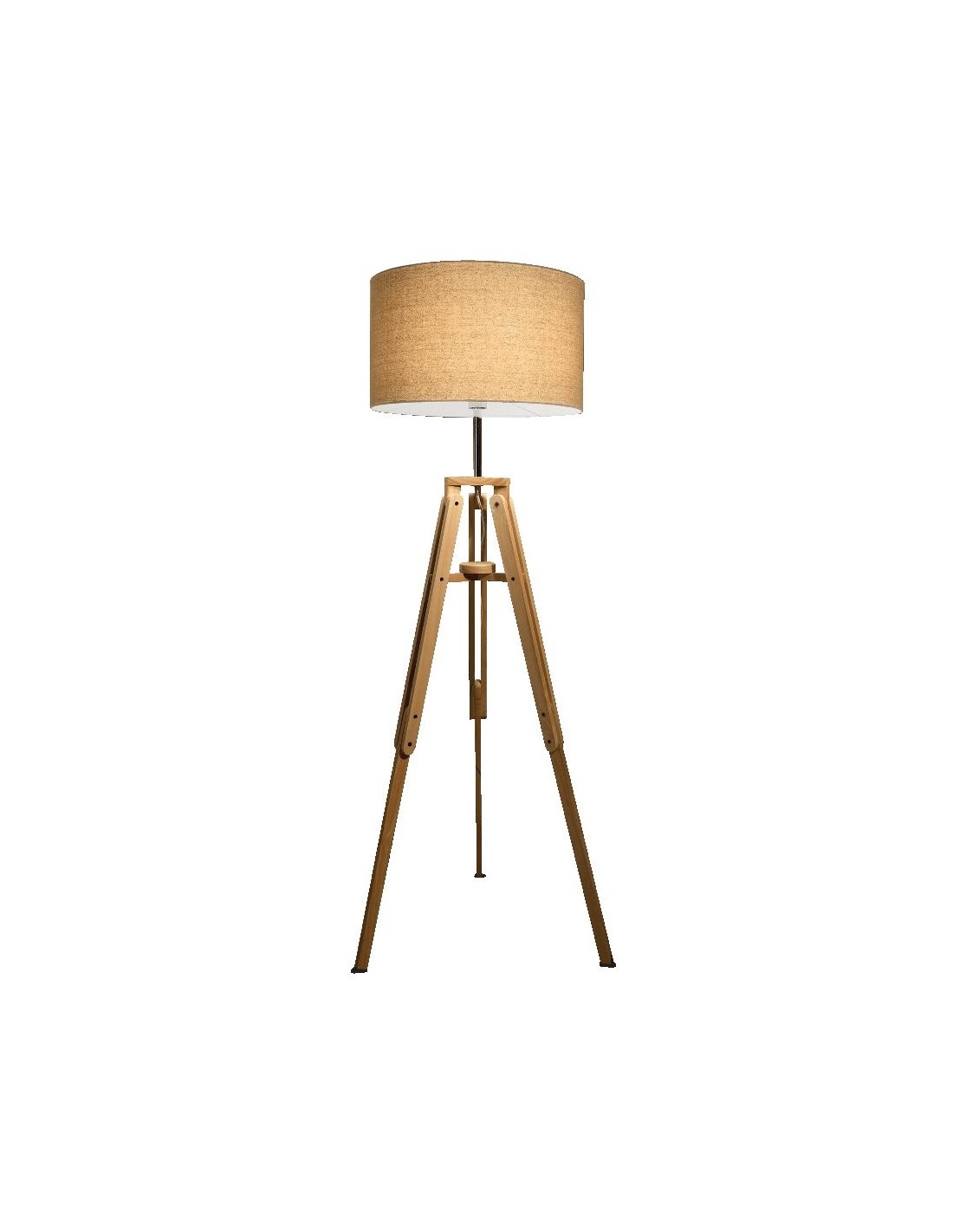 Ideal Lux Klimt PT1 lampada da terra soggiorno in legno naturale E27 60W