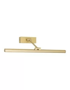 Rossini SAYA luce led sopra specchio bagno 12W oro satinato, applique specchio bagno led