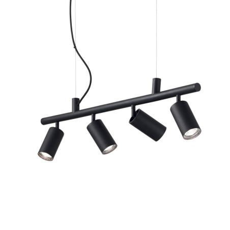 Ideal Lux Dynamite SP4 lampadario moderno a led per cucina GU10 colore nero