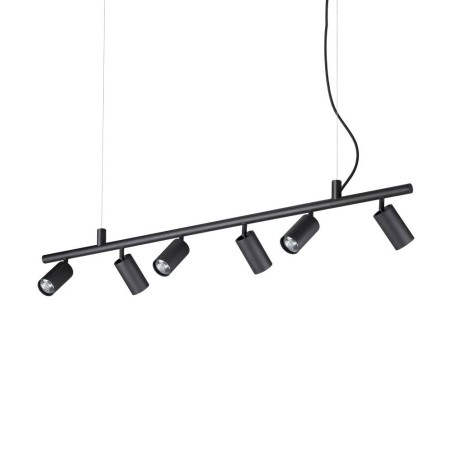 Ideal Lux Dynamite SP6 : lustre moderne à LED pour cuisine, culot GU10