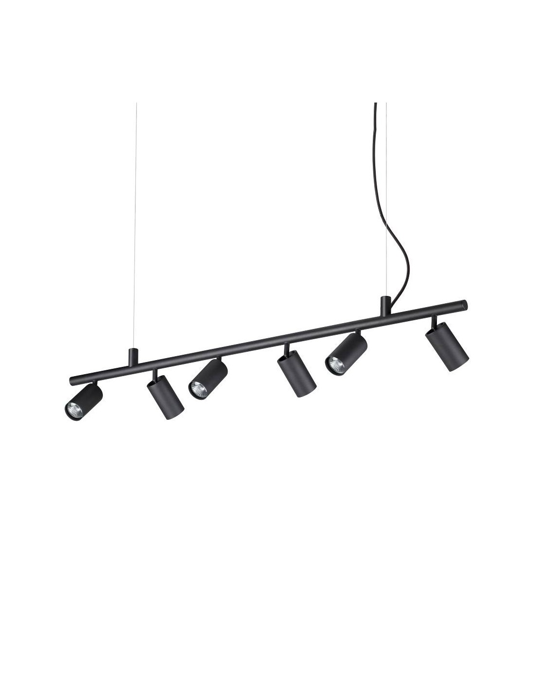 Ideal Lux Dynamite SP6 : lustre moderne à LED pour cuisine, culot GU10