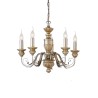 Ideal Lux Firenze SP5, lustre de style classique, E14, 40 W
