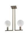 Rossini TWIN lampada da soffitto ottone satinato Rossini TWIN lampada da soffitto ottone satinato
