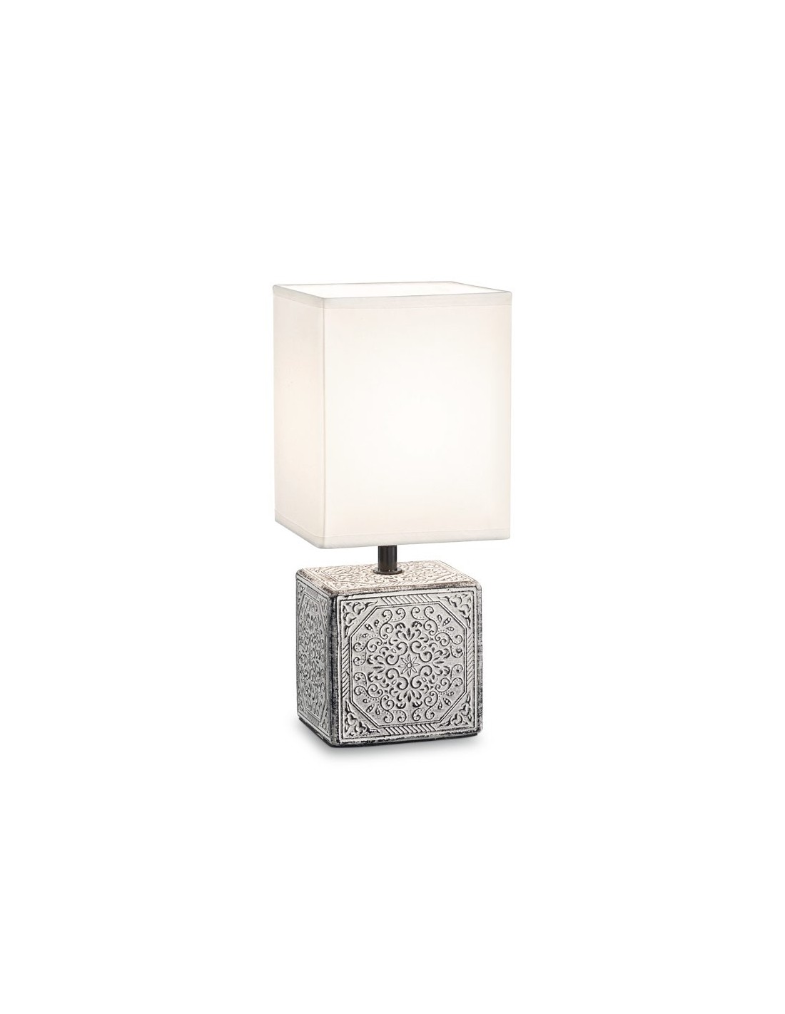 Ideal Lux Kalì-1 TL1, lampe de table avec abat-jour, E14, 40 W