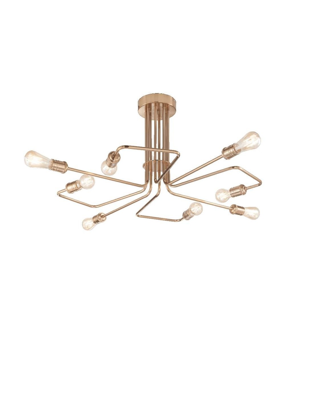 Ideal Lux Triumph PL8, plafonnier en métal, E27, 60 W
