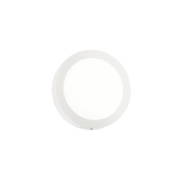 Ideal Lux Universal D22 Round applique bianca con diffusore a led