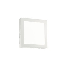 Ideal Lux Universal D22 Square : applique et plafonnier LED carrés blancs