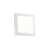 Ideal Lux Universal D22 Square : applique et plafonnier LED carrés blancs