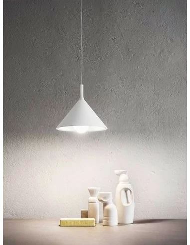 Gea Luce Barbie S/P bianco lampadario moderno in alluminio E27 60W