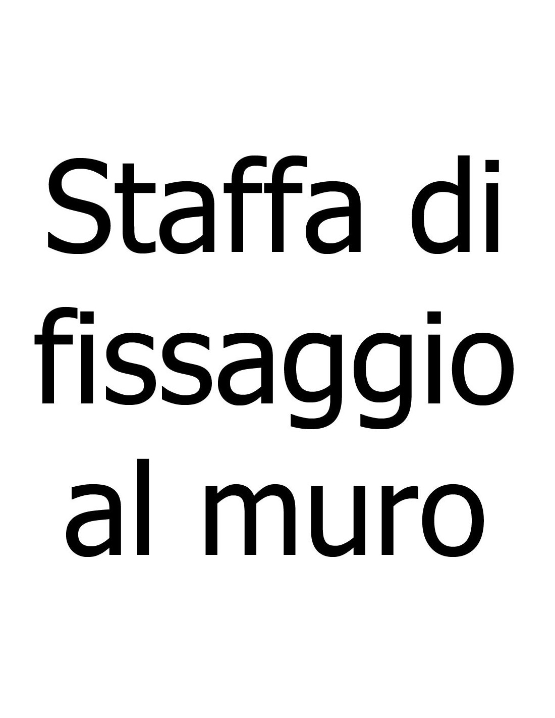 Staffa di fissaggio a muro per articoli 9010