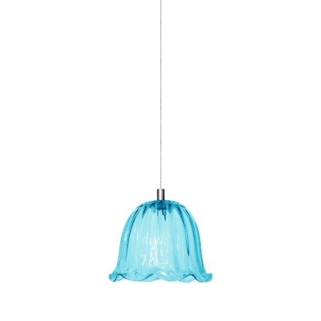Karman Ceraunavolta AC134 5T INT lampada da soffitto in vetro blu Tiffany. Richiedi lampadari Karman prezzi